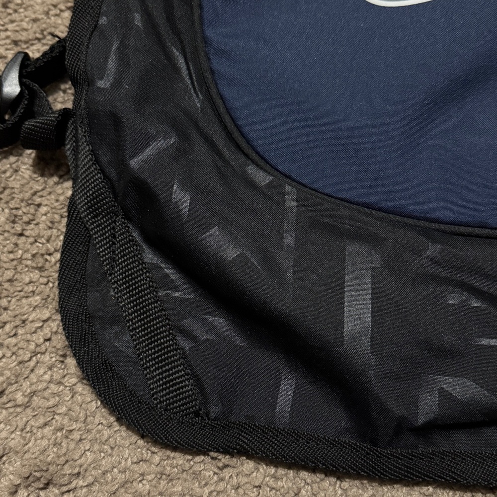 NWT Nike “String” Backpack-Black/Blue-Nylon Lightweight-Unisex - Picture 3 of 10